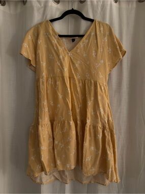 Target Yellow Floral Mini Dress